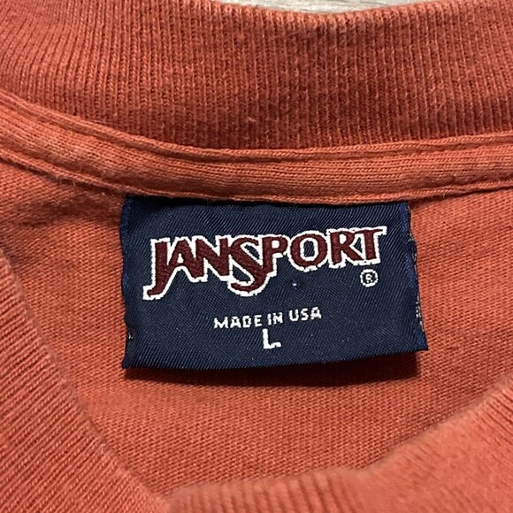 VTG Jansport Grand Valley State University T Shirt Adult LARGE Rust Red USA Made - Picture 6 of 8